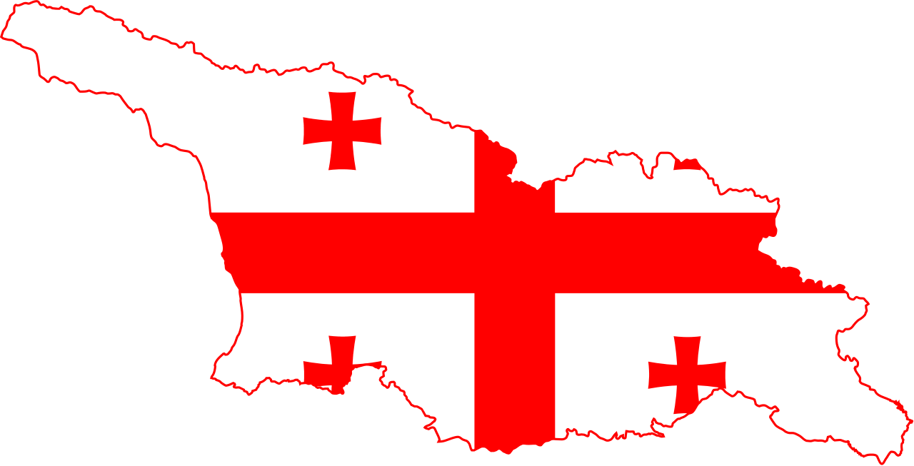 Georgia (Country) Flag Map