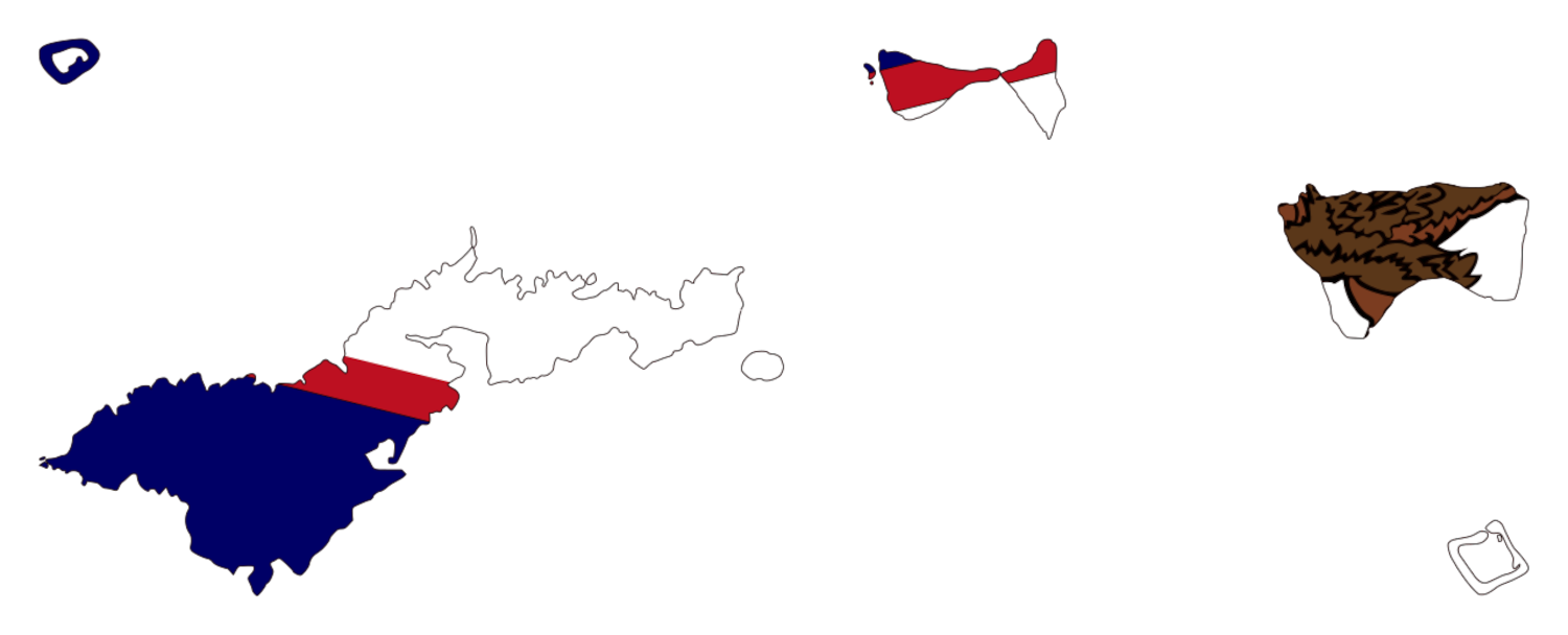 American Samoa Flag Map