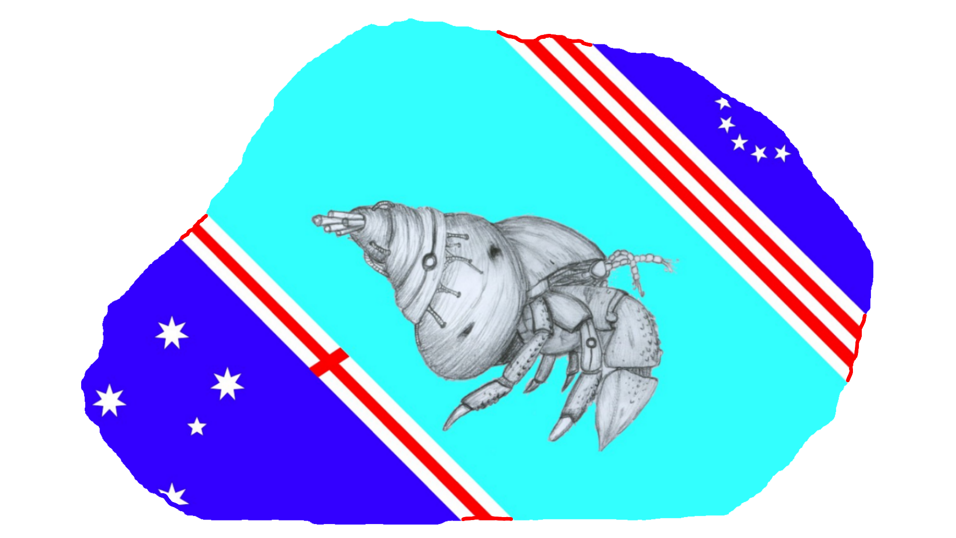 Baker Island Flag Map