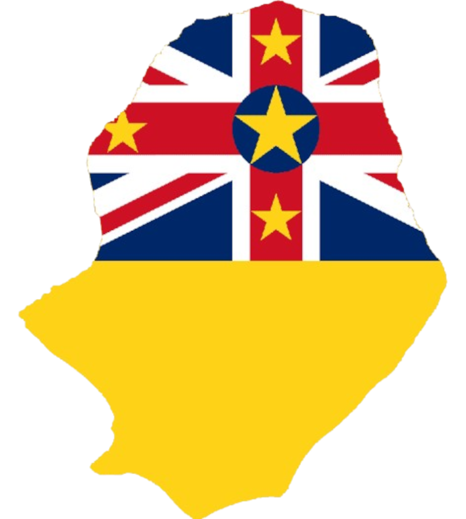Niue Flag Map