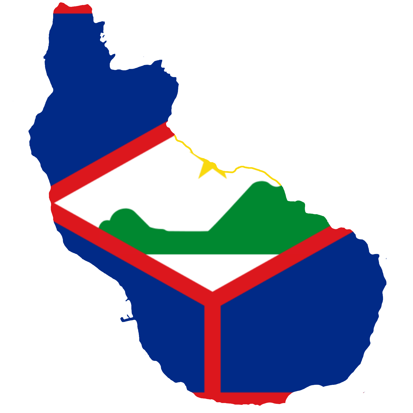Sint Eustatius Flag Map