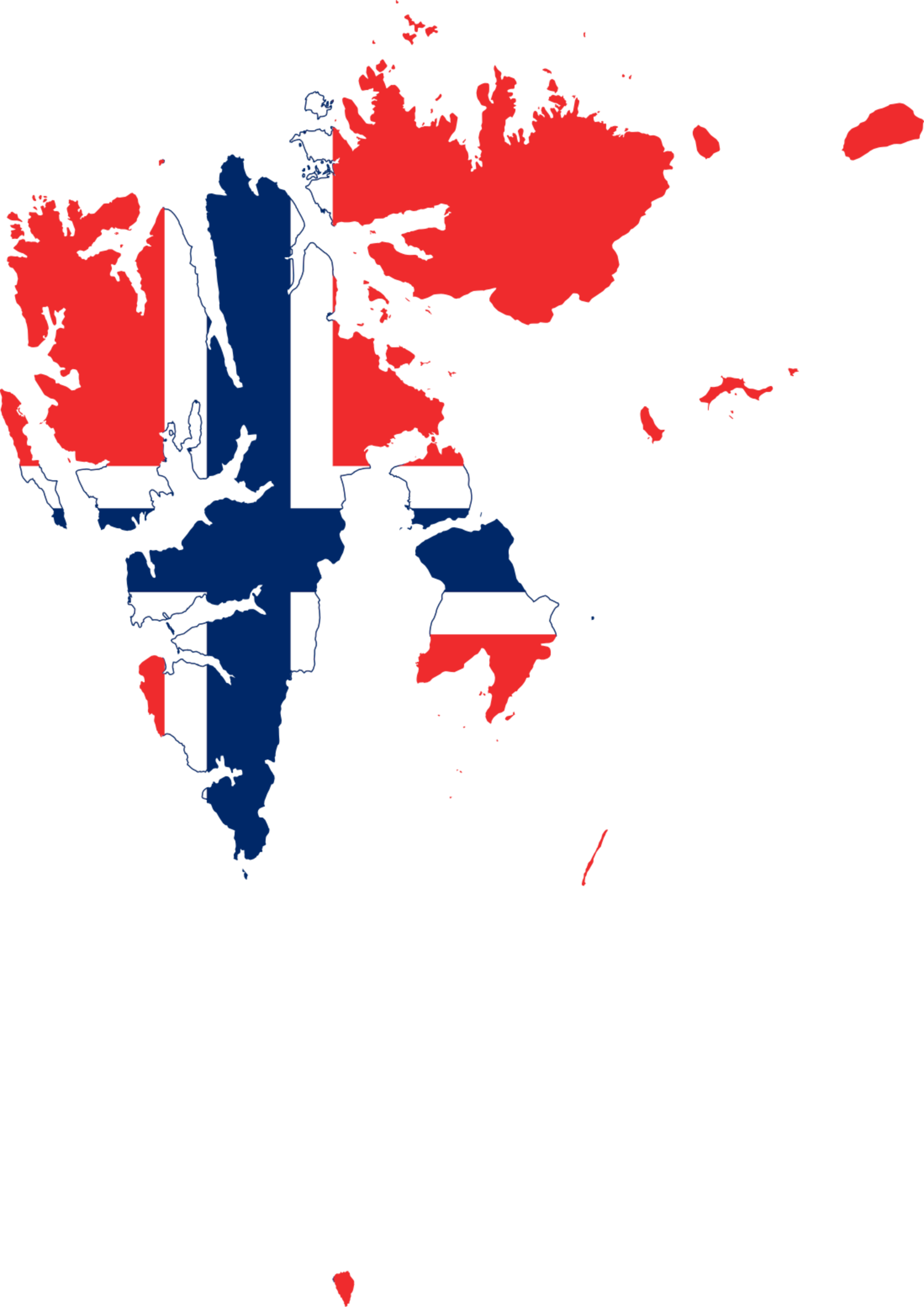 Svalbard and Jan MayenFlag Map