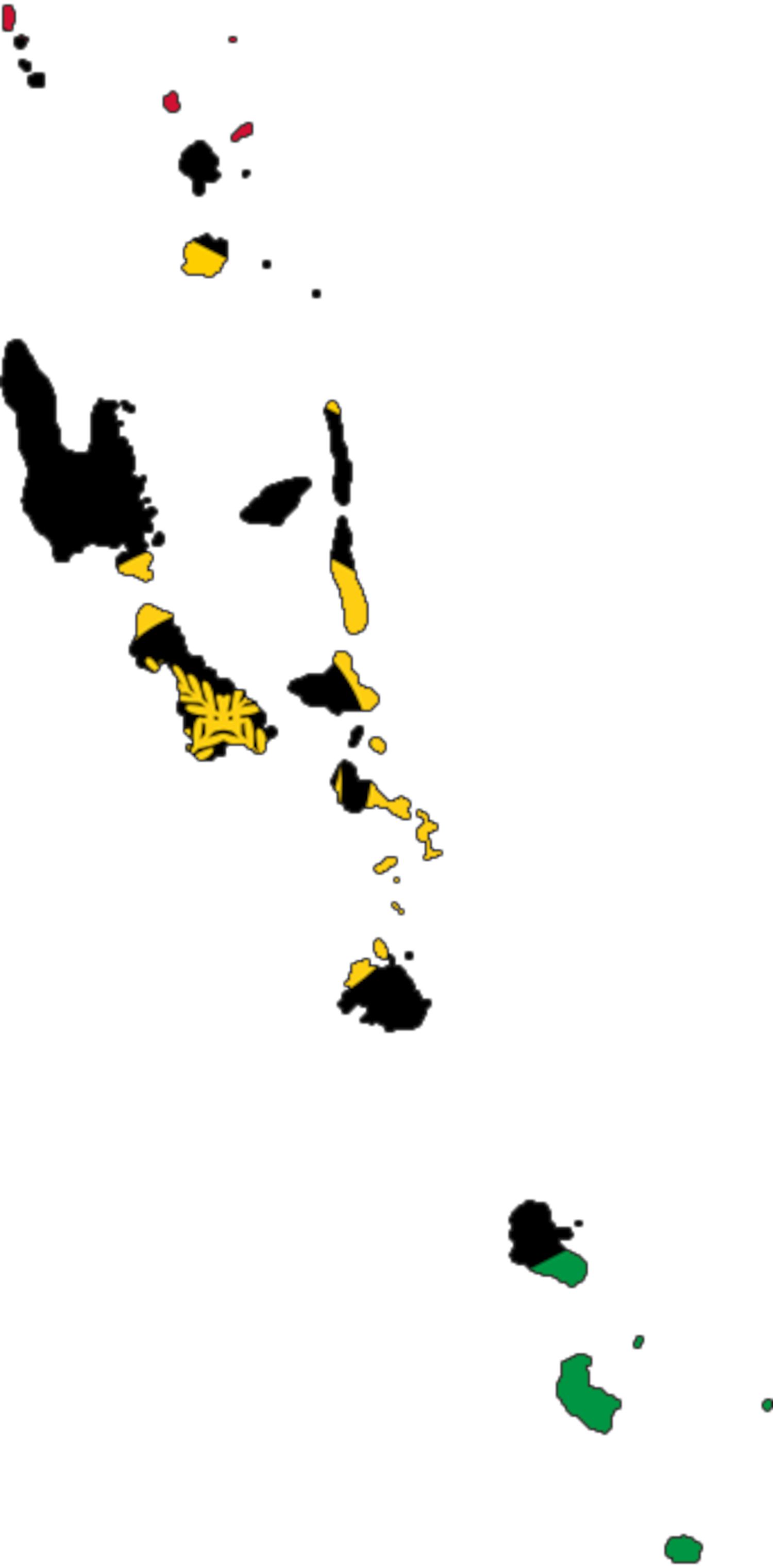 Vanuatu Flag Map
