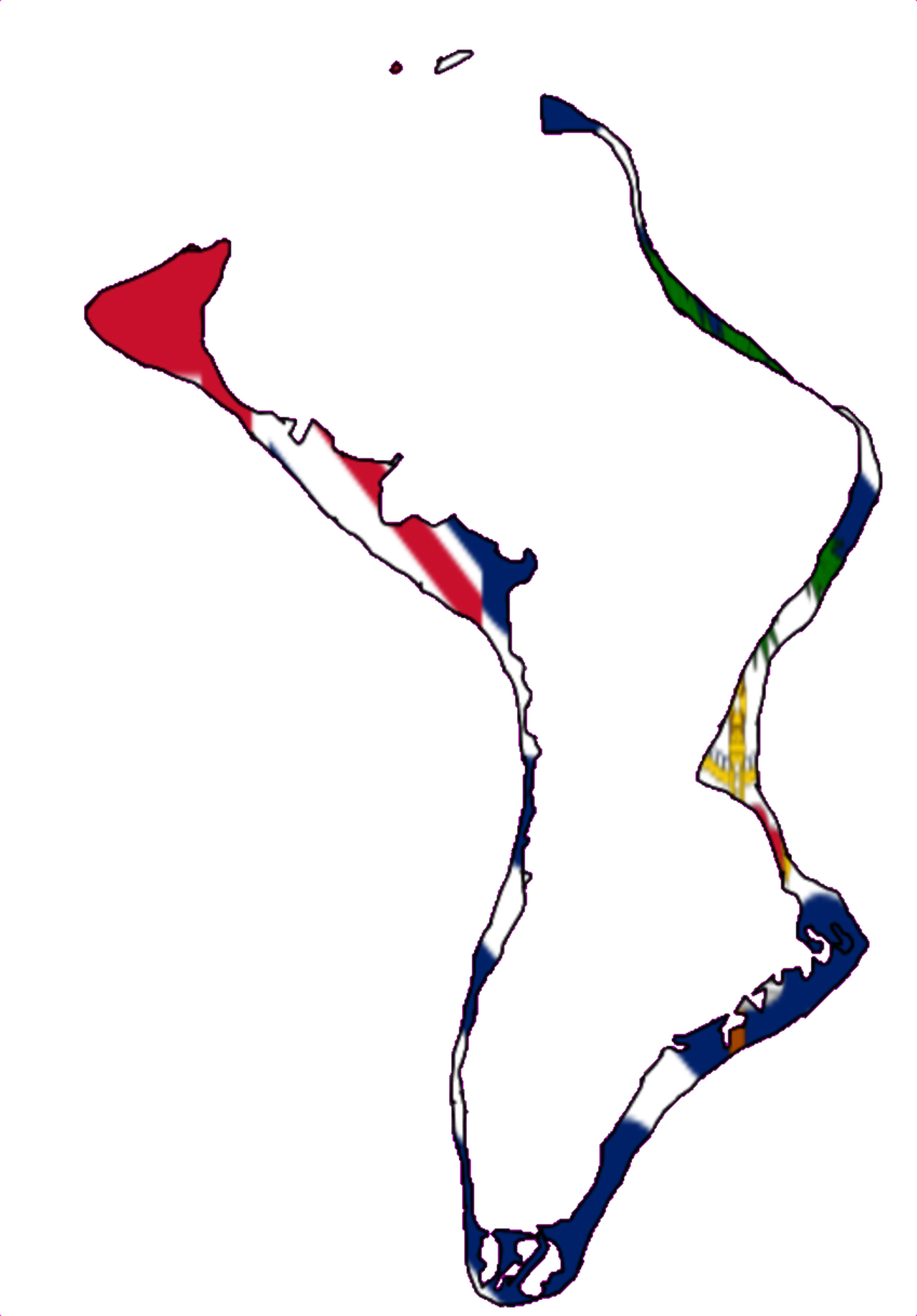 British Indian Ocean Territory Flag Map