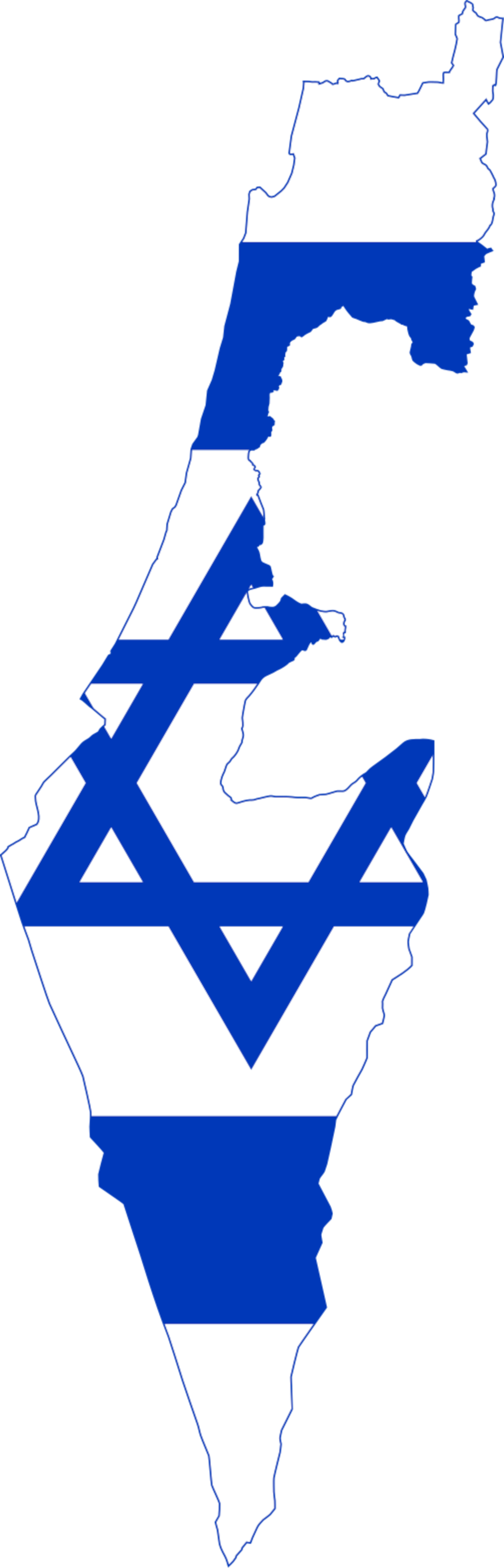 Israel Flag Map