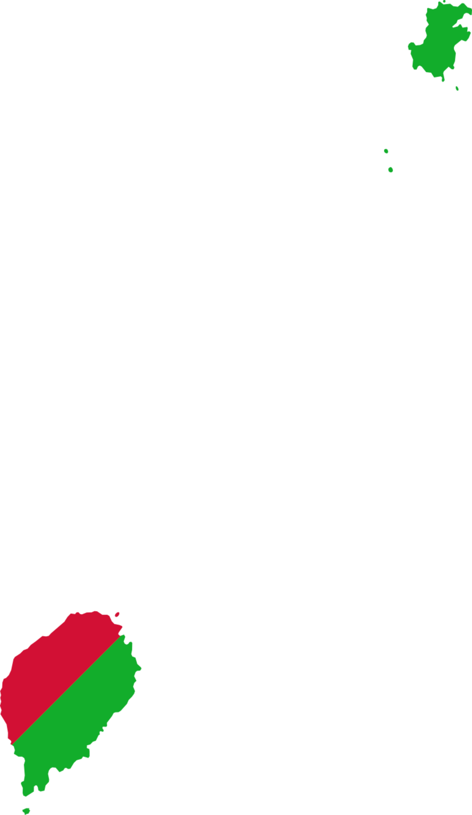 São Tomé and Príncipe Flag Map