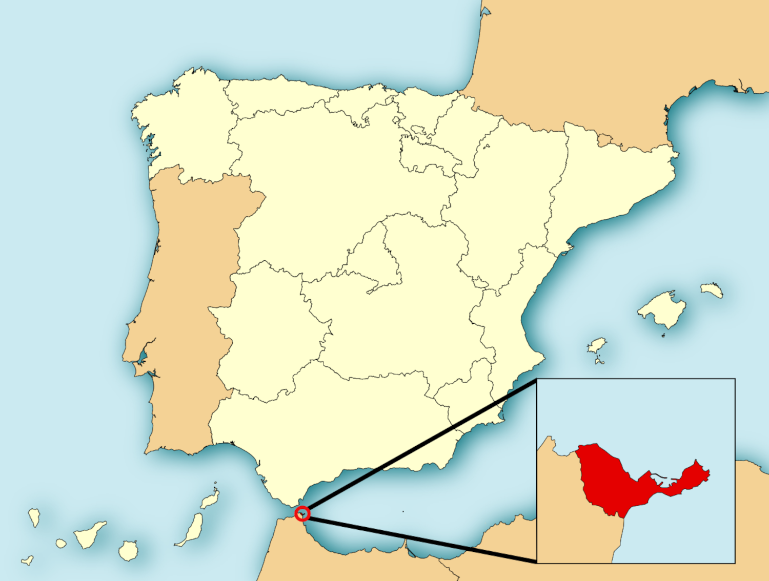 Ceuta Map