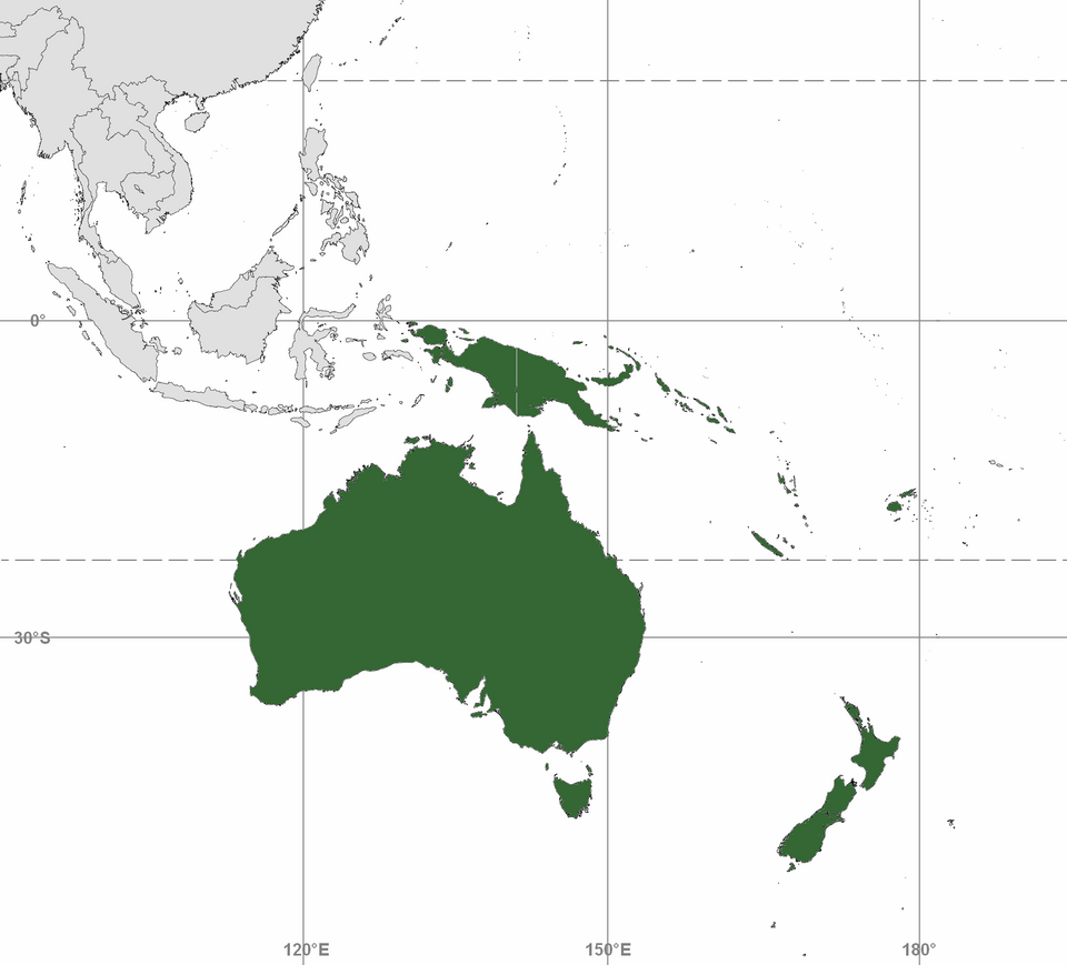 Australasia Map