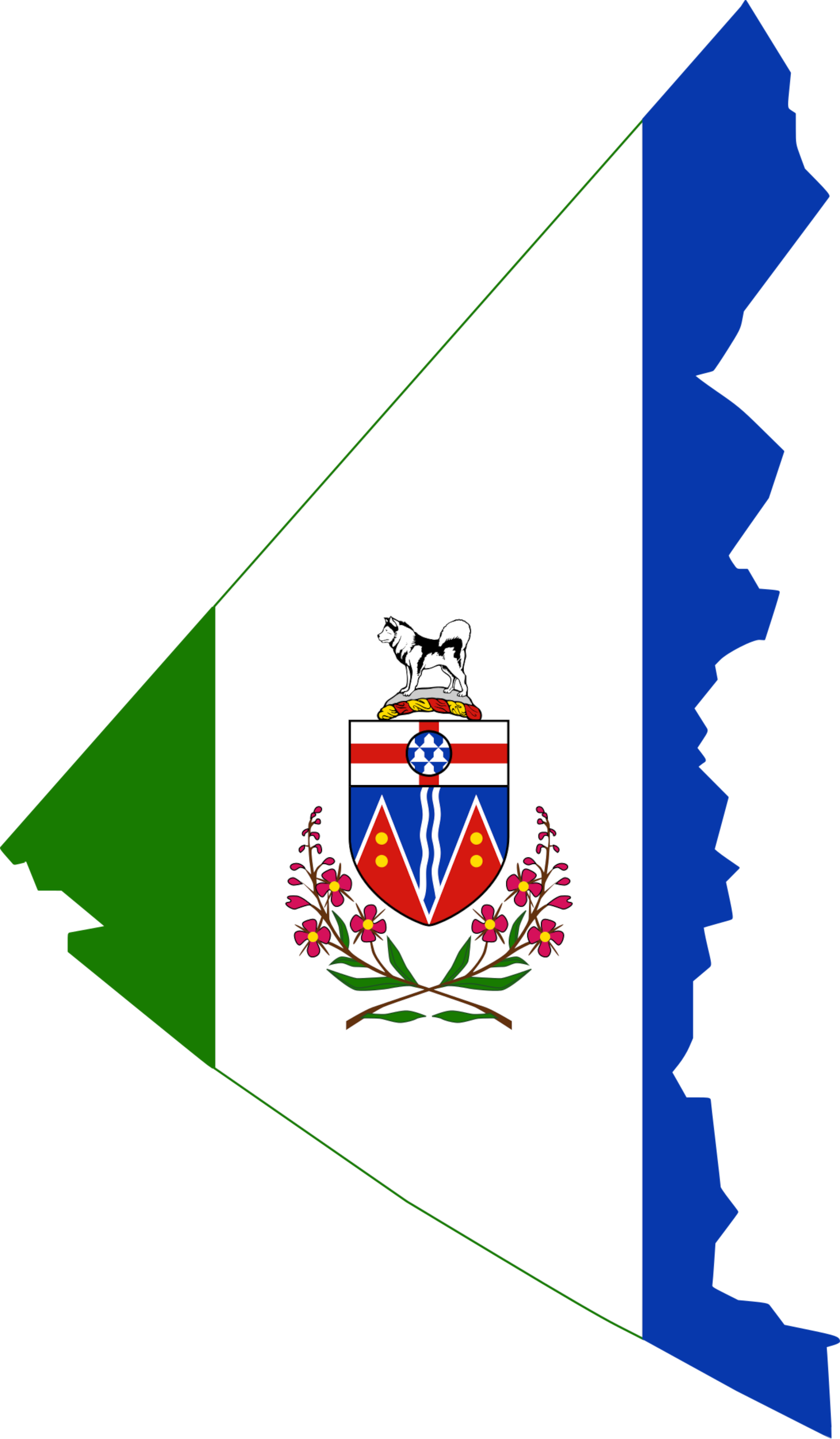 Yukon Flag Map