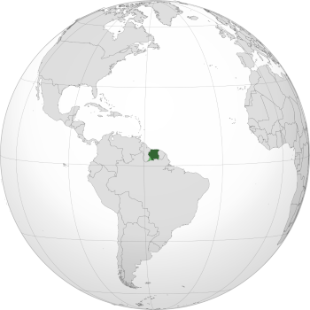 Suriname Location